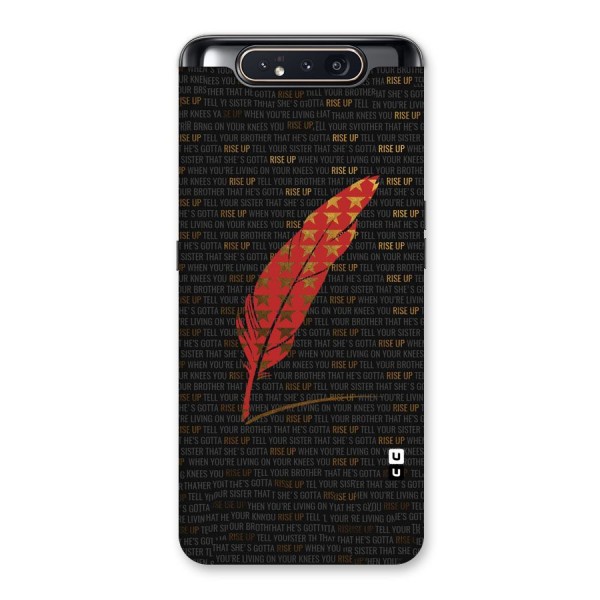 Rise Up Feather Back Case for Galaxy A80