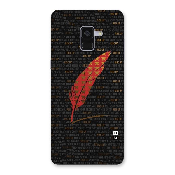 Rise Up Feather Back Case for Galaxy A8 Plus