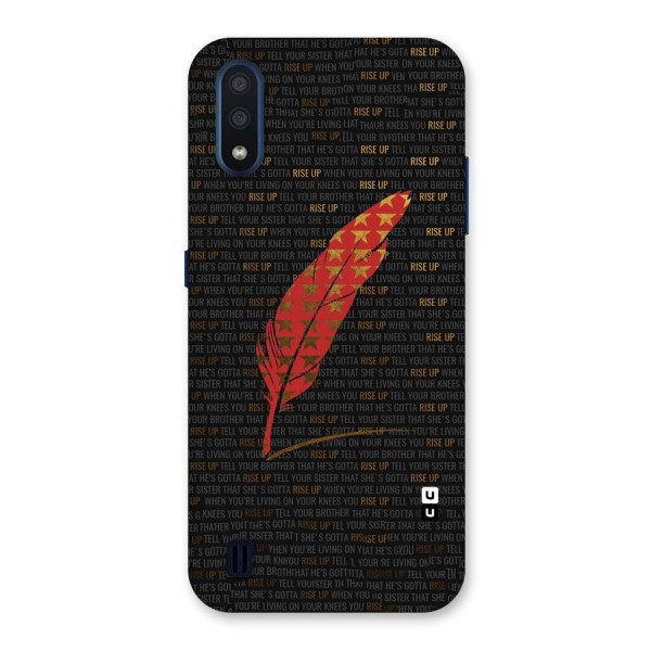 Rise Up Feather Back Case for Galaxy M01