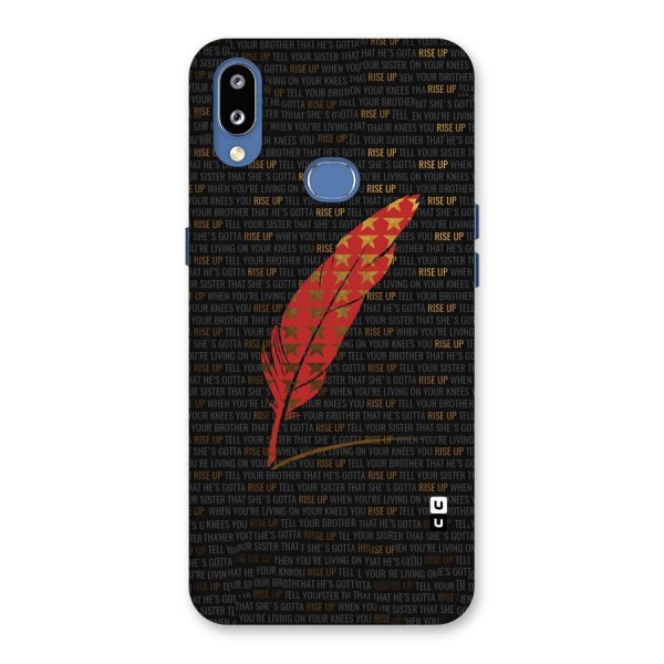 Rise Up Feather Back Case for Galaxy M01s