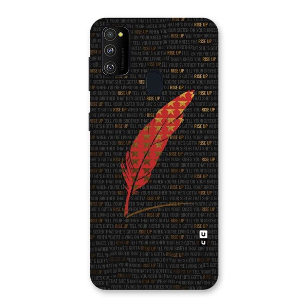 Rise Up Feather Back Case for Galaxy M21