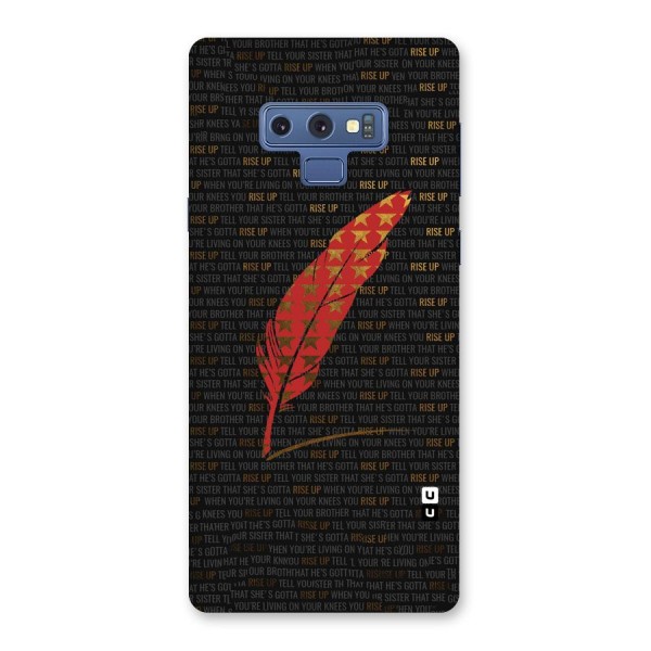 Rise Up Feather Back Case for Galaxy Note 9