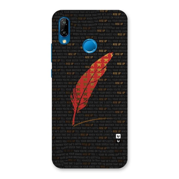 Rise Up Feather Back Case for Huawei P20 Lite