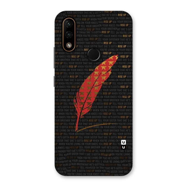 Rise Up Feather Back Case for Lenovo A6 Note