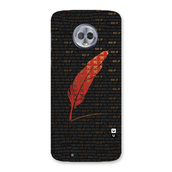 Rise Up Feather Back Case for Moto G6