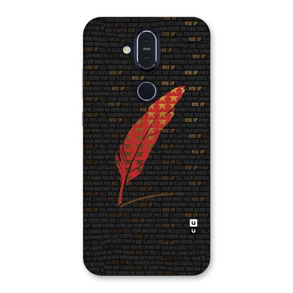 Rise Up Feather Back Case for Nokia 8.1