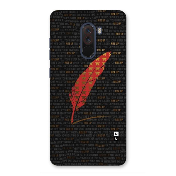 Rise Up Feather Back Case for Poco F1