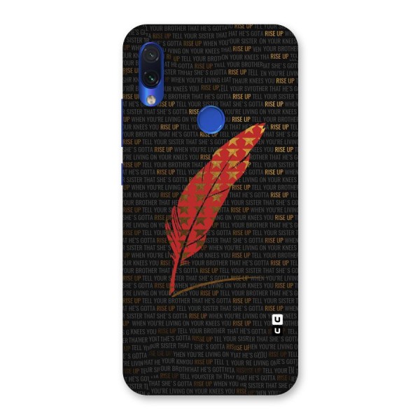 Rise Up Feather Back Case for Redmi Note 7