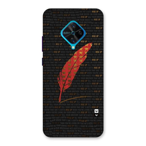 Rise Up Feather Back Case for Vivo S1 Pro