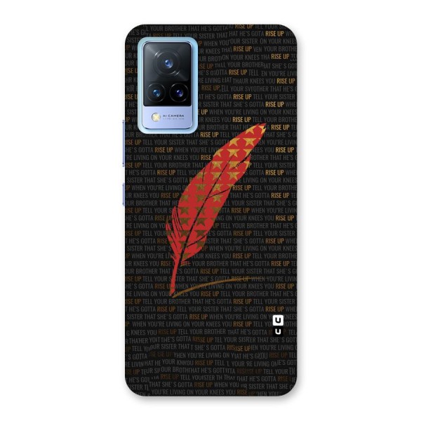 Rise Up Feather Back Case for Vivo V21 5G