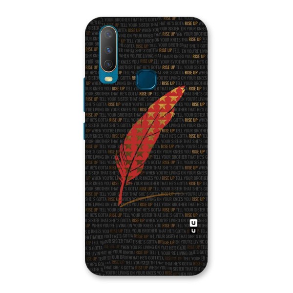 Rise Up Feather Back Case for Vivo Y12