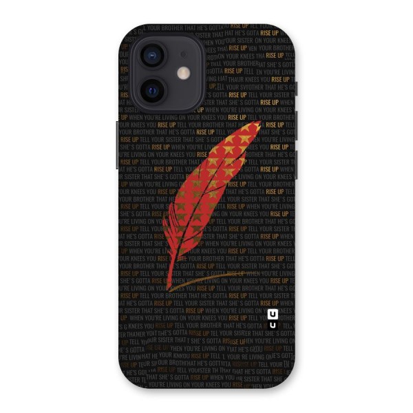 Rise Up Feather Back Case for iPhone 12