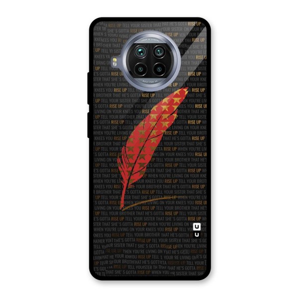 Rise Up Feather Glass Back Case for Mi 10i