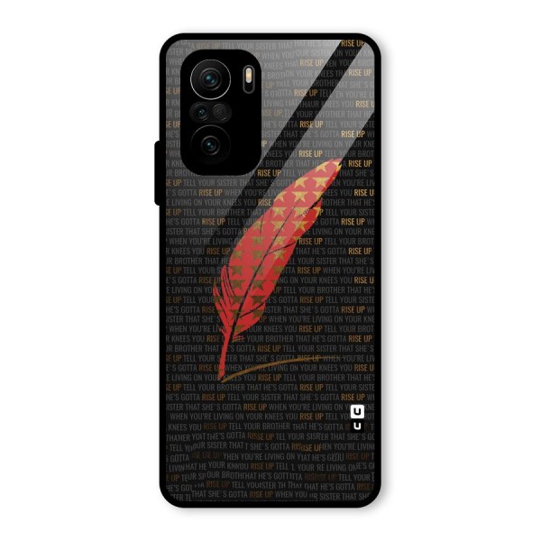 Rise Up Feather Glass Back Case for Mi 11x