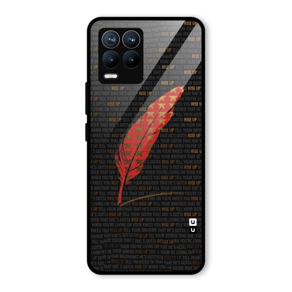 Rise Up Feather Glass Back Case for Realme 8