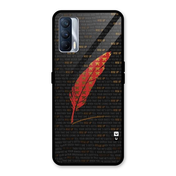 Rise Up Feather Glass Back Case for Realme X7