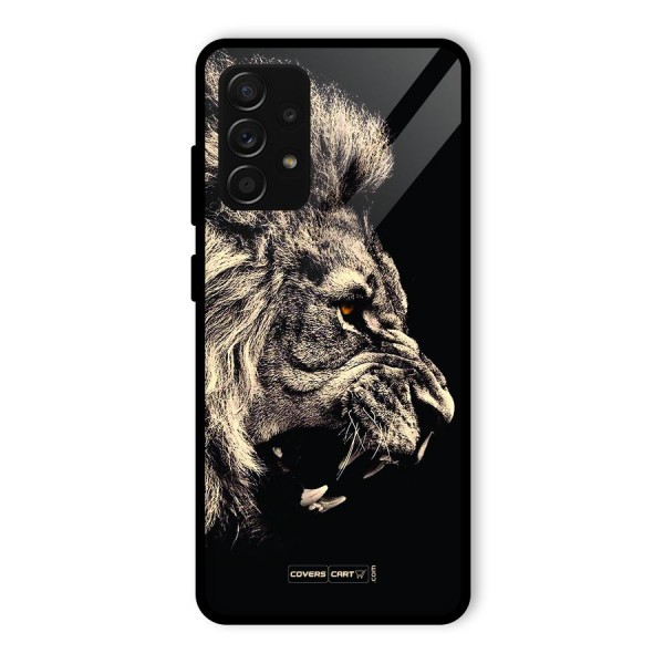 Roaring Lion Glass Back Case for Galaxy A53 5G