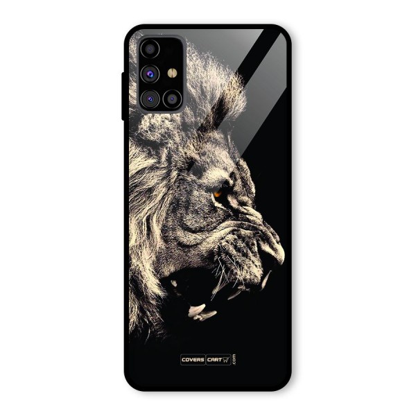 Roaring Lion Glass Back Case for Galaxy M31s