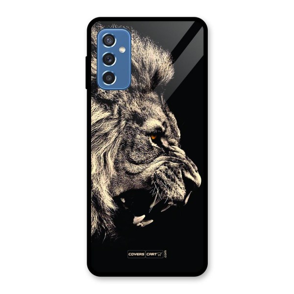 Roaring Lion Glass Back Case for Galaxy M52 5G