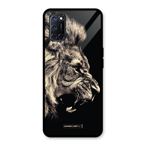 Roaring Lion Glass Back Case for Oppo A52