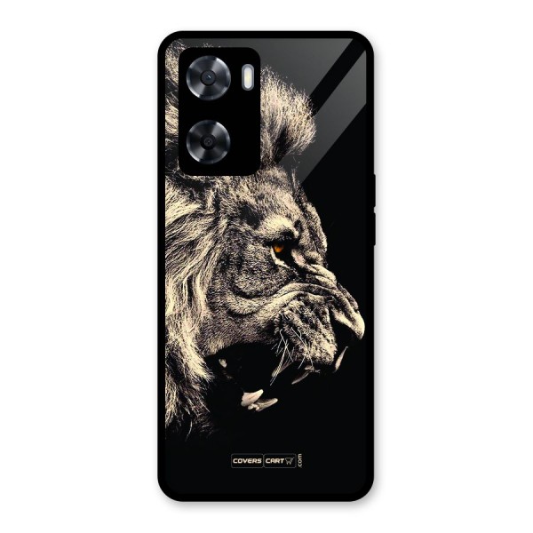 Roaring Lion Glass Back Case for Oppo A57 2022