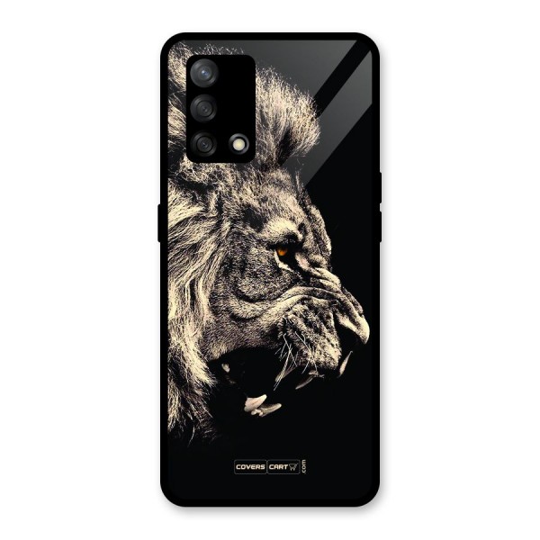 Roaring Lion Glass Back Case for Oppo F19s