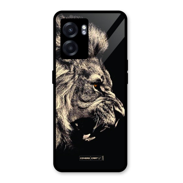 Roaring Lion Glass Back Case for Oppo K10 (5G)