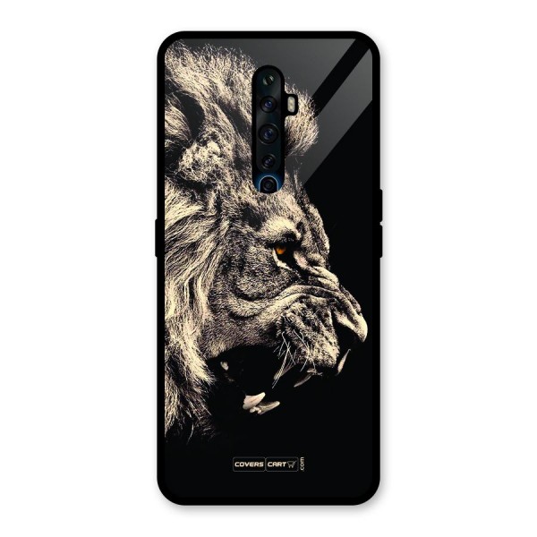 Roaring Lion Glass Back Case for Oppo Reno2 Z