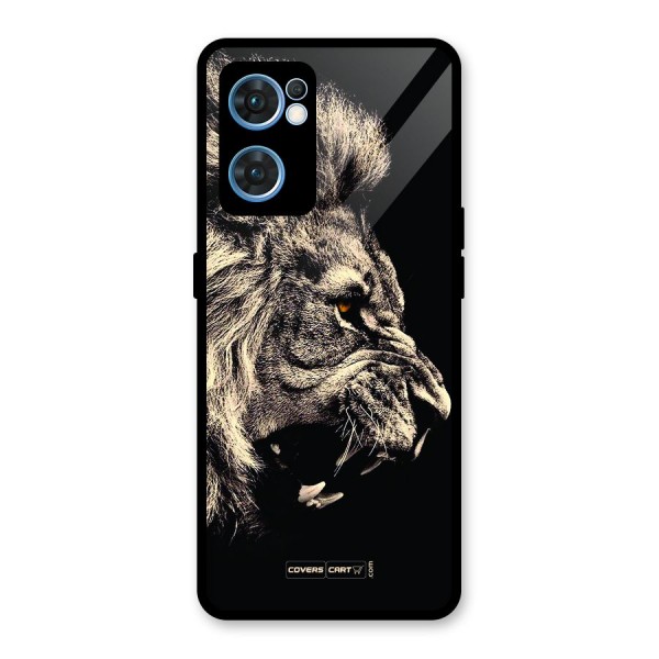 Roaring Lion Glass Back Case for Oppo Reno7 5G