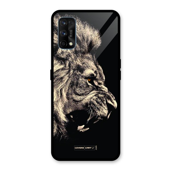 Roaring Lion Glass Back Case for Realme 7 Pro