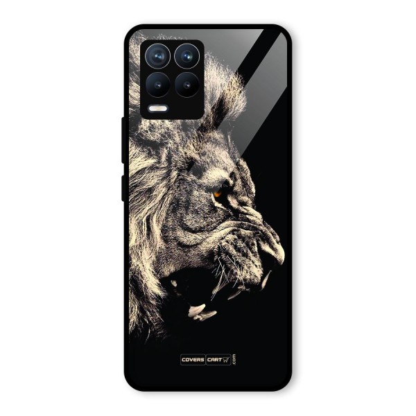 Roaring Lion Glass Back Case for Realme 8