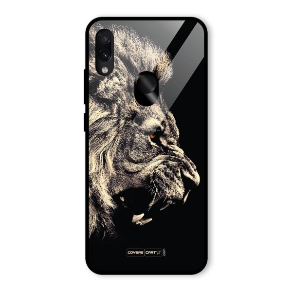 Roaring Lion Glass Back Case for Redmi Note 7S