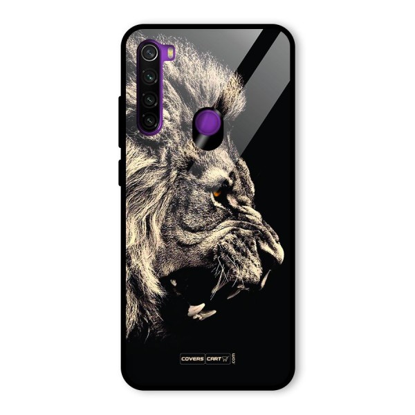 Roaring Lion Glass Back Case for Redmi Note 8