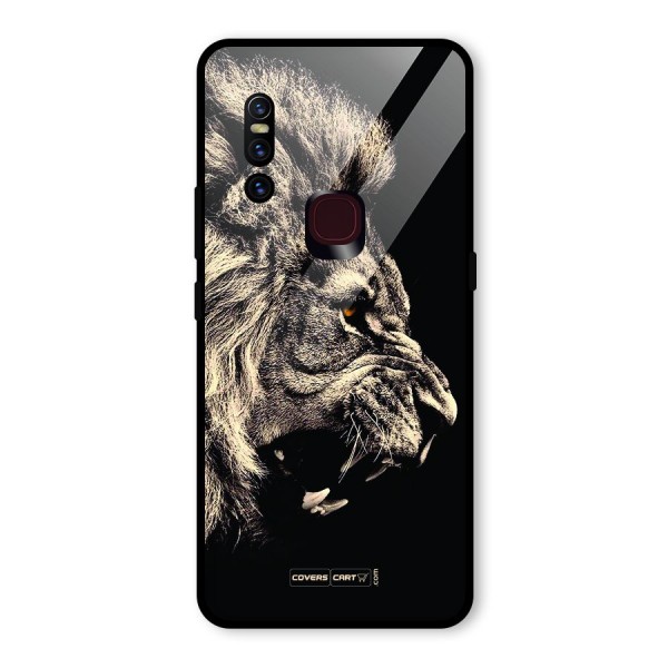 Roaring Lion Glass Back Case for Vivo V15