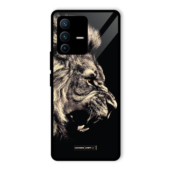 Roaring Lion Glass Back Case for Vivo V23 Pro