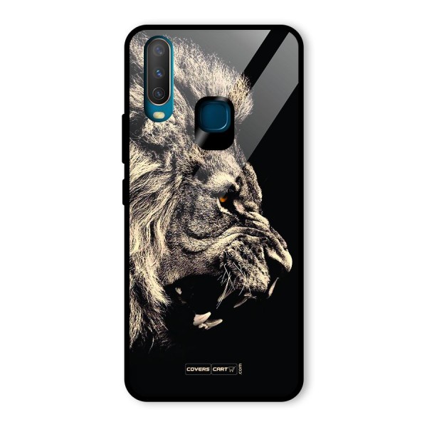 Roaring Lion Glass Back Case for Vivo Y17