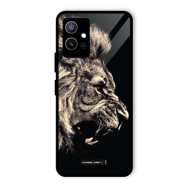 Roaring Lion Glass Back Case for Vivo iQOO Z6