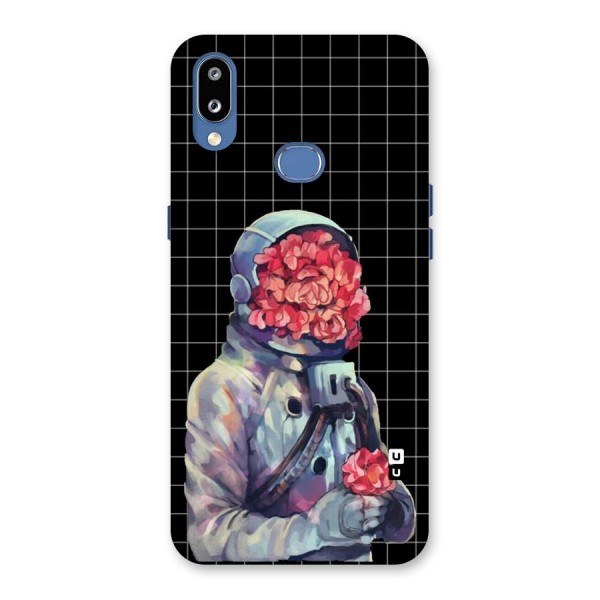 Robot Rose Back Case for Galaxy M01s