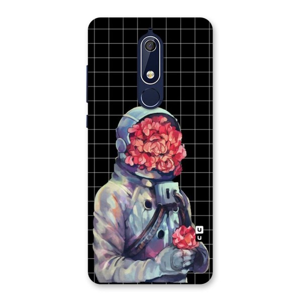 Robot Rose Back Case for Nokia 5.1