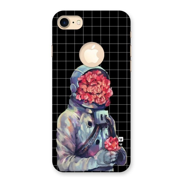 Robot Rose Back Case for iPhone 8 Logo Cut