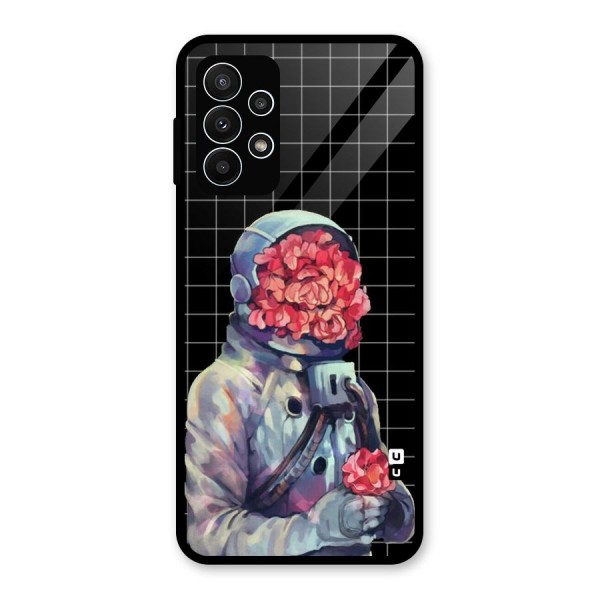 Robot Rose Glass Back Case for Galaxy A23