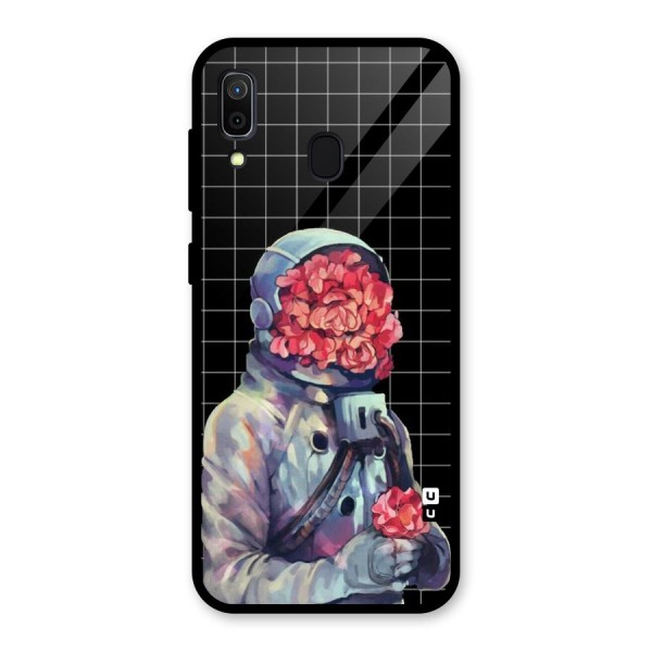 Robot Rose Glass Back Case for Galaxy A30