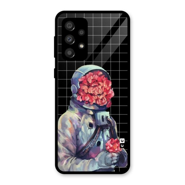 Robot Rose Glass Back Case for Galaxy A32