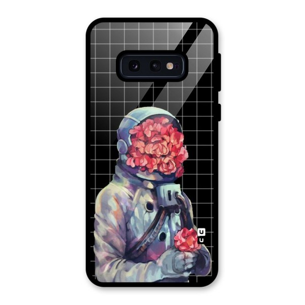 Robot Rose Glass Back Case for Galaxy S10e