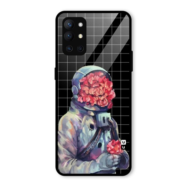 Robot Rose Glass Back Case for OnePlus 9R