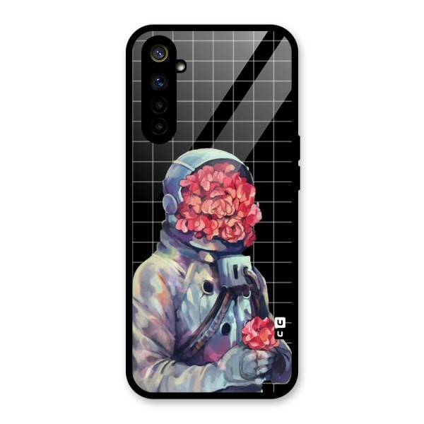 Robot Rose Glass Back Case for Realme 6