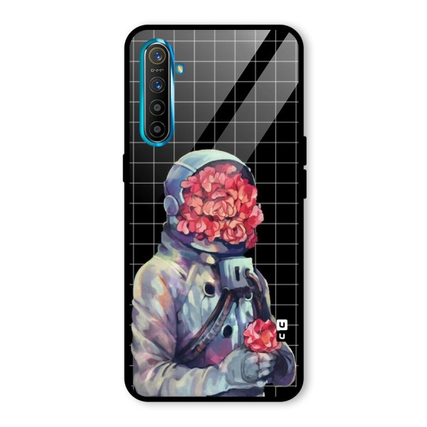 Robot Rose Glass Back Case for Realme XT