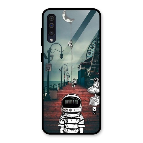 Robotic Design Glass Back Case for Galaxy A50s