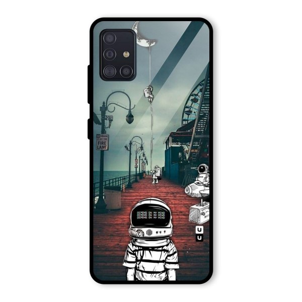 Robotic Design Glass Back Case for Galaxy A51