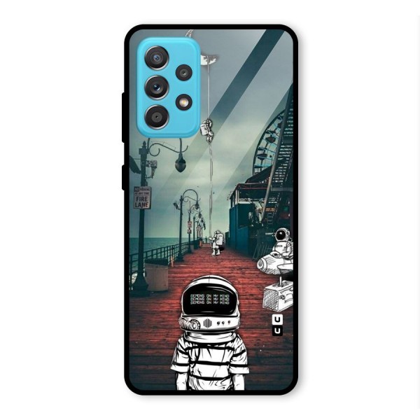 Robotic Design Glass Back Case for Galaxy A52s 5G